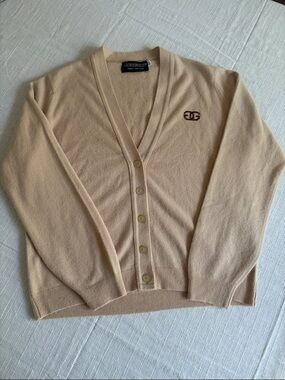 Vintage Givenchy Paris-New York Embroidered Logo Knit Sweater